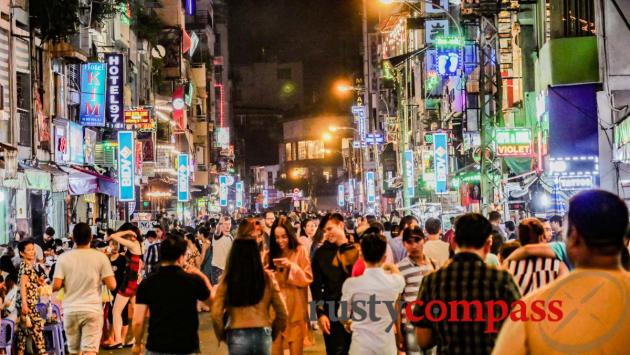 Bui Vien St - Saigon's walking street and nightlife centre