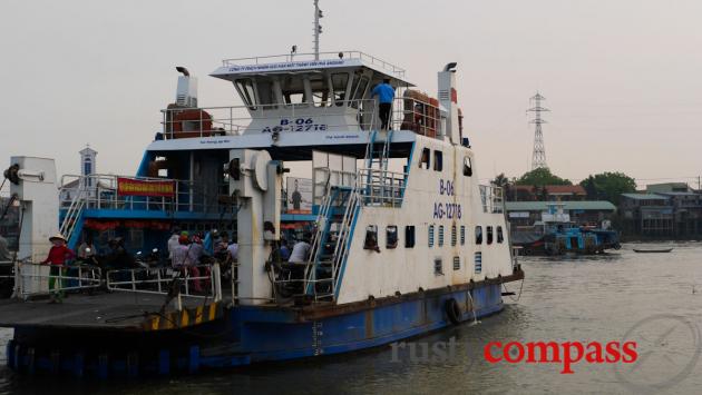 The ferry across the Mekong from Chau Doc to Chau Giang