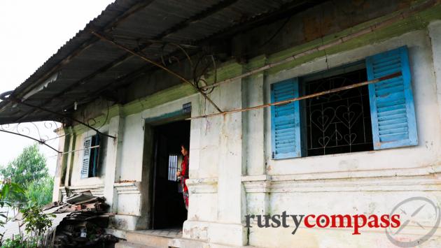 The old French post for observing the confluence of the two rivers, Chau Giang.