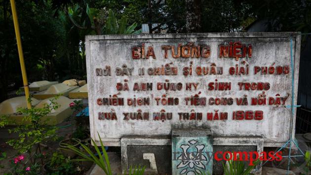 Memorial to communist fighters killed in Chau Giang in 1968 Tet Offensive.