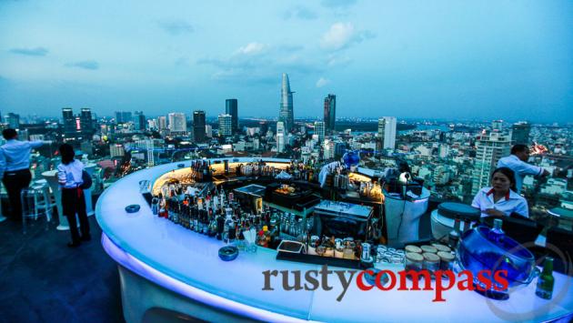 Happy hour's a good time to check out Chill Sky Bar, Saigon