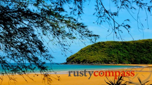 Dam Trau beach near the Con Son airport