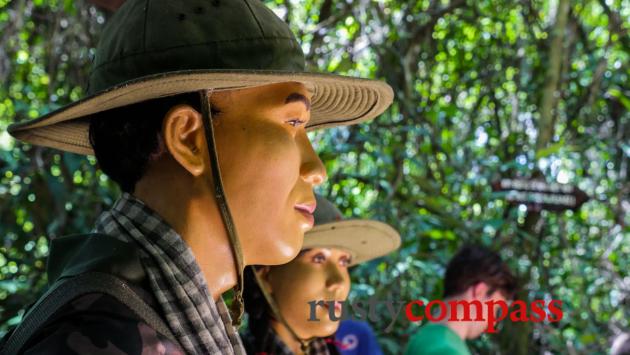 Mannequins of the Cu Chi tunnels