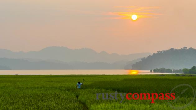 Pa Khoang Lake not far from General Vo Nguyen Giap's wartime bunker.