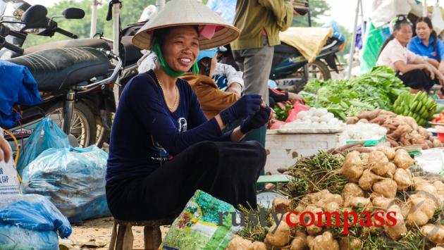 Ethnic Thai woman in the market at Dien Bien Phu.