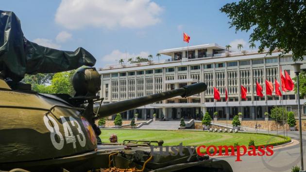 The city sights are mostly close by Saigon's District 1. The Reunification Palace.