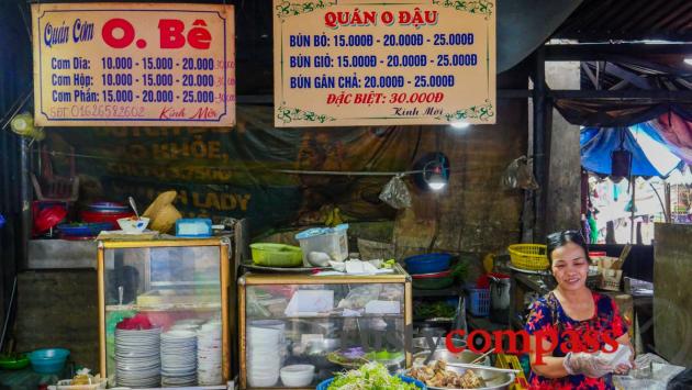 Dong Ba Market food stalls, Hue