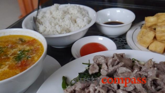 Country cuisine, Ninh Binh - canh soup, meat and tofu