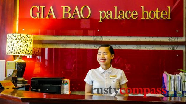 Service with a smile, Hanoi style.