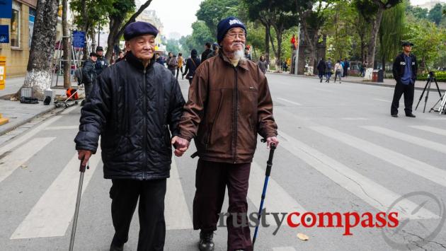 Hanoi's weekend walking precinct.