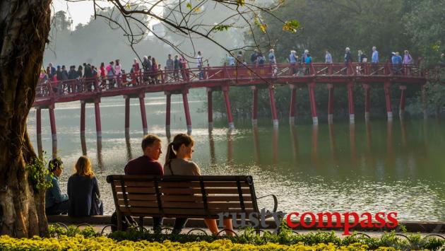 Hanoi's weekend walking precinct.