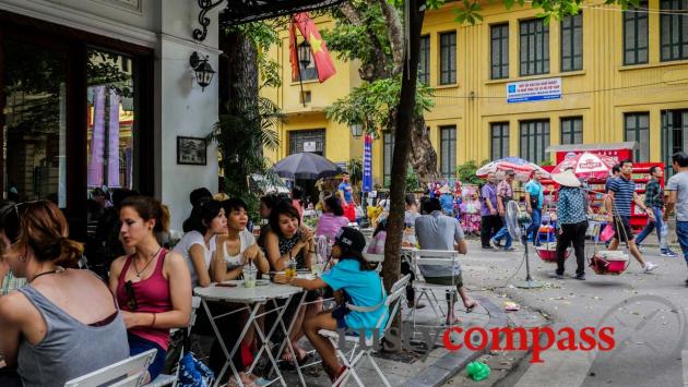 Hanoi's weekend walking precinct.