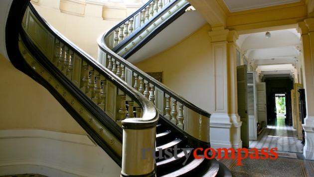 Ho Chi Minh City Museum - beautiful stairace popular for wedding photography.