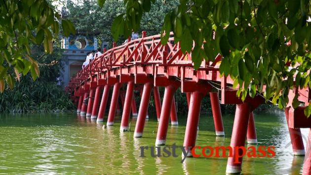 Ngoc Son Pagoda on Hoan Kiem Lake, Hanoi