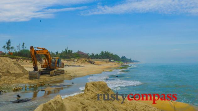 Still working on streches of Cua Dai Beach - March 2017