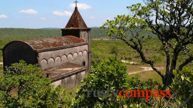 The Catholic Church at the abandoned Mount Bokor Hillstation