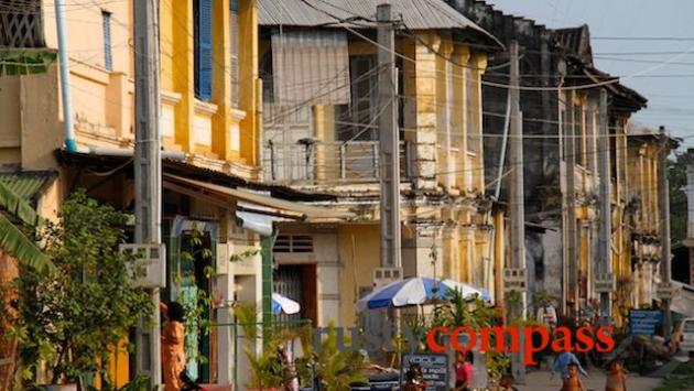 Kampot shophouses, Cambodia