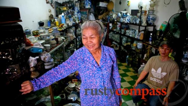 Antiques for sale on Le Cong Kieu St, Saigon