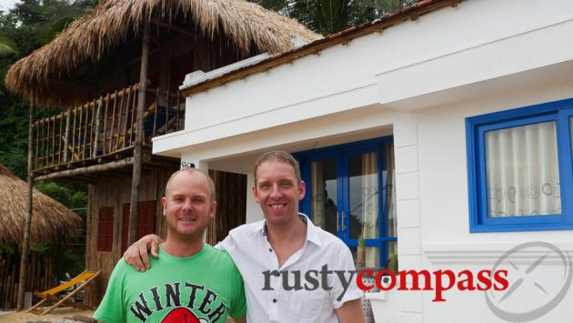 Steve and Gavin from Life's a Beach Resort, Quy Nhon