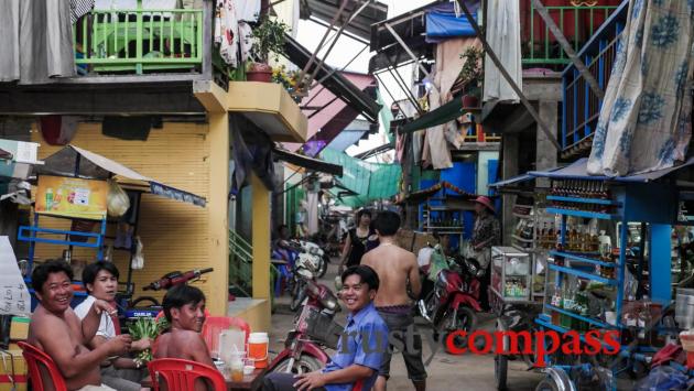 The local neighbourhood,  - ethnic Vietnamese village, Mekong Floating Bungalows, Phnom Penh