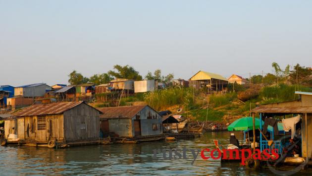 The local neighbourhood,  - ethnic Vietnamese village, Mekong Floating Bungalows, Phnom Penh