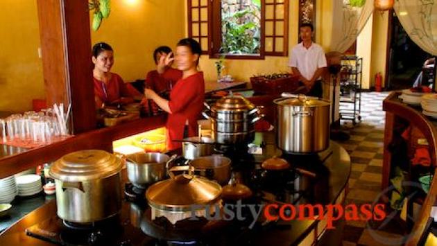 Open kitchen at Morning Glory Restaurant