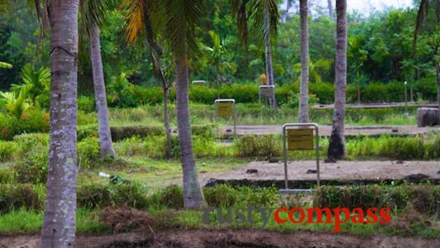 The site of one of the villages destroyed in the massacre.