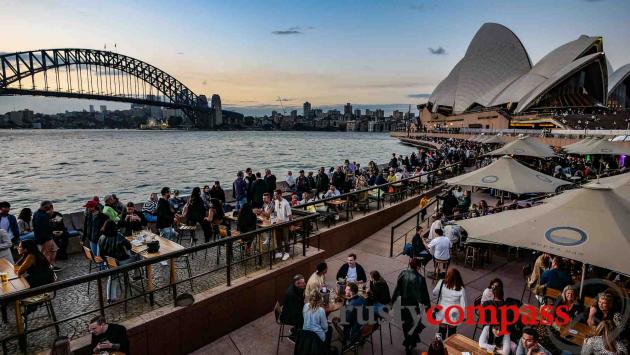 Not bad. You can grab a light bite and a drink here. The Opera Bar, Sydney