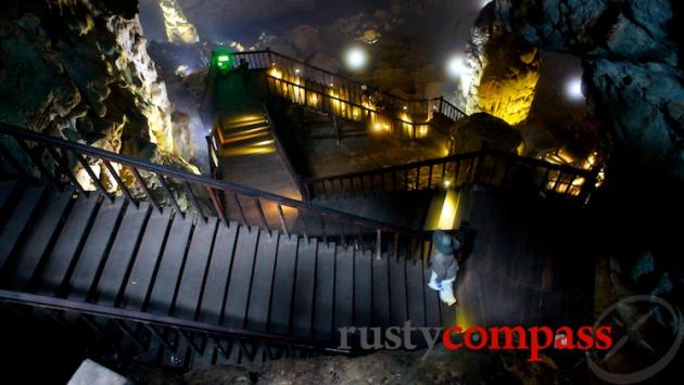 Stairs into Paradise Cave