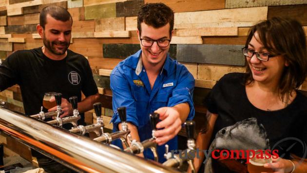 John, Alex and Bethany - the people behind Pasteur Street Brewing Company, Saigon