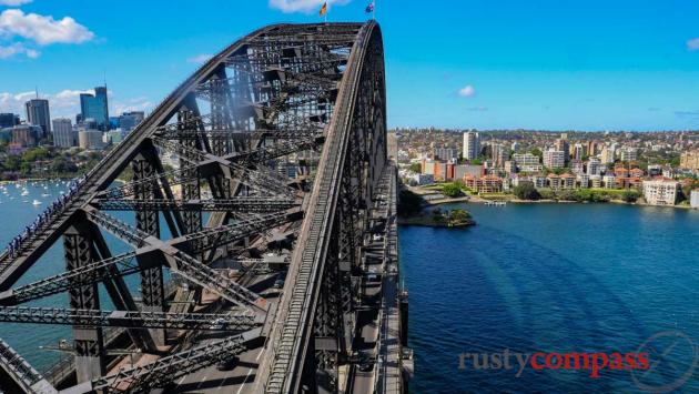 Sydney Harbour Bridge from the Pylon Lookout - incredible views