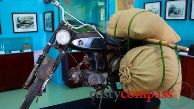 Honda 67' motorbike used by revolutionaries. Binh Dinh Museum.