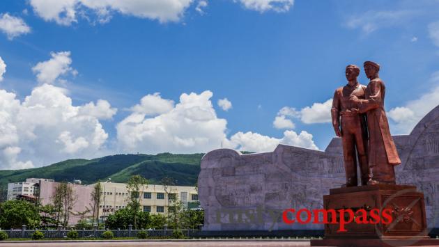 Uncle Ho and his Dad visited Quy Nhon in 1909. A massive 2015 monument remembers the visit.