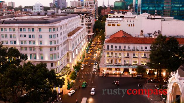 Saigon's heart from the Saigon Saigon Bar, Caravelle Hotel