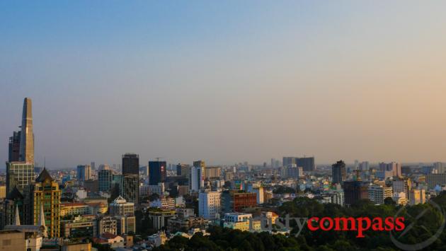 Ascending Saigon from Shri rooftop.