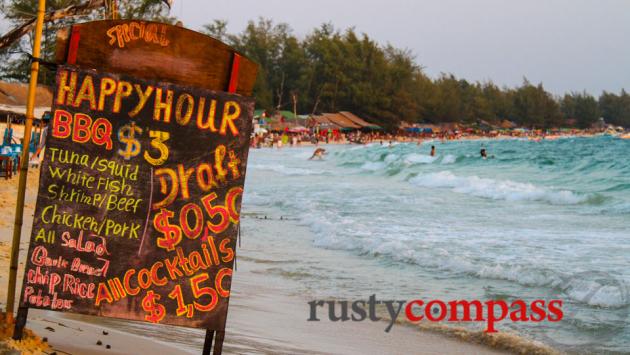 Sihanoukville's marketing secret - 50 cent beer.