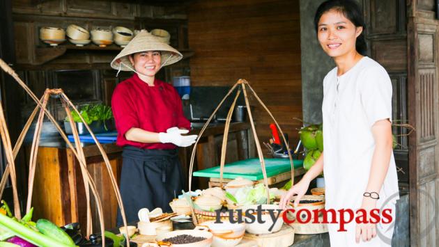 Friendly faces at the Market where fresh Vietnamese dishes are served.