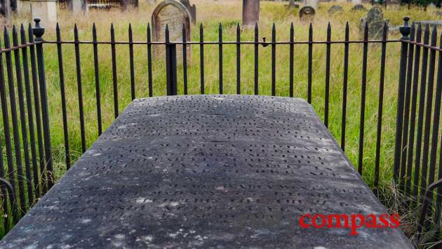 Grave of Darcy Wentworth - father of WC Wenrtworth - St John's Cemetery, Parramatta