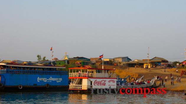 Sunset cruising on the Mekong, Phnom Penh