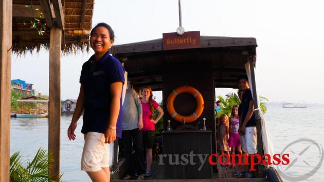 Sunset cruising on the Mekong, Phnom Penh