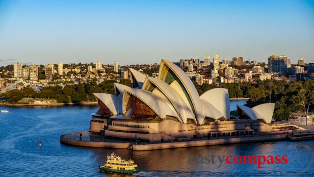 The Opera House from the walk across Sydney Harbour Bridge