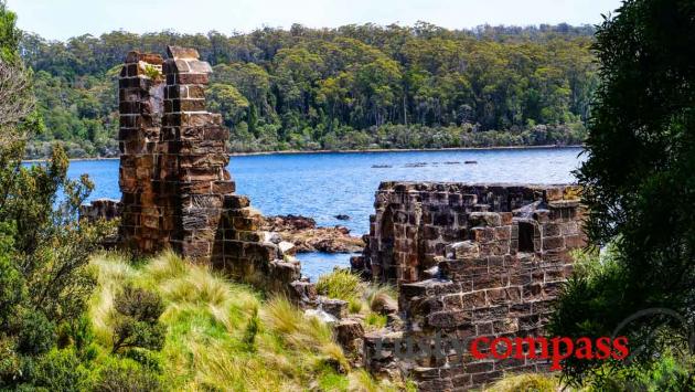 Sarah Island ruins, Macquarie Harbour