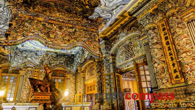 The incredible interior of Khai Dinh's Tomb