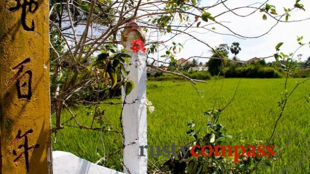 Cycling in the countryside around Tra Vinh.