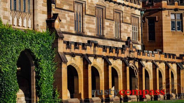 The historic Main Quad at the University of Sydney