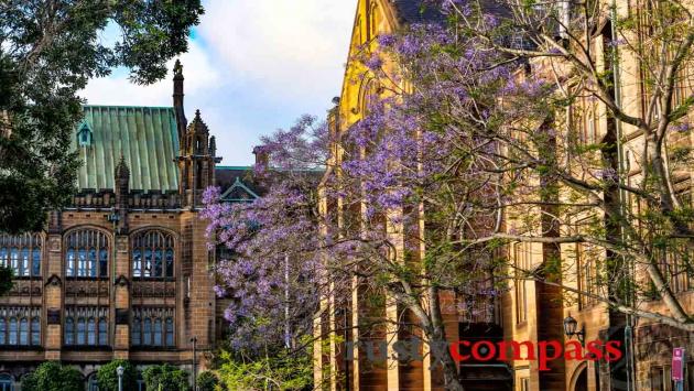 The historic Main Quad at the University of Sydney