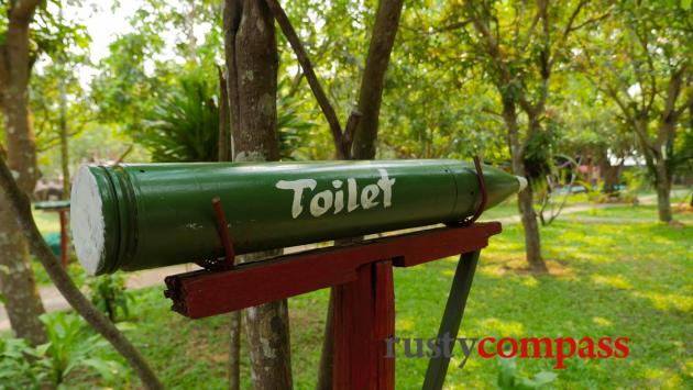 The signage is a giveaway - War Museum Cambodia, Siem Reap