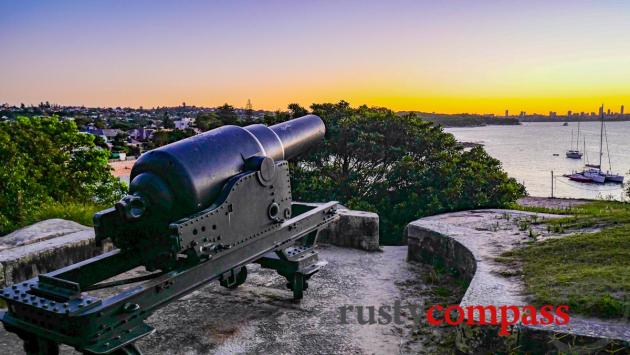 Guns across the harbour