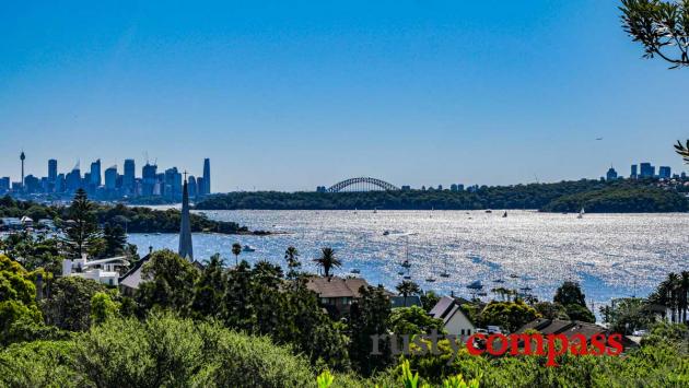 Looking back towards the city from Watson's Bay