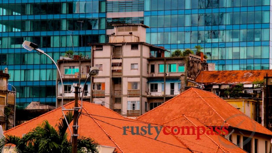 Saigon's most famous rooftop. The apartment complex just off Dong...